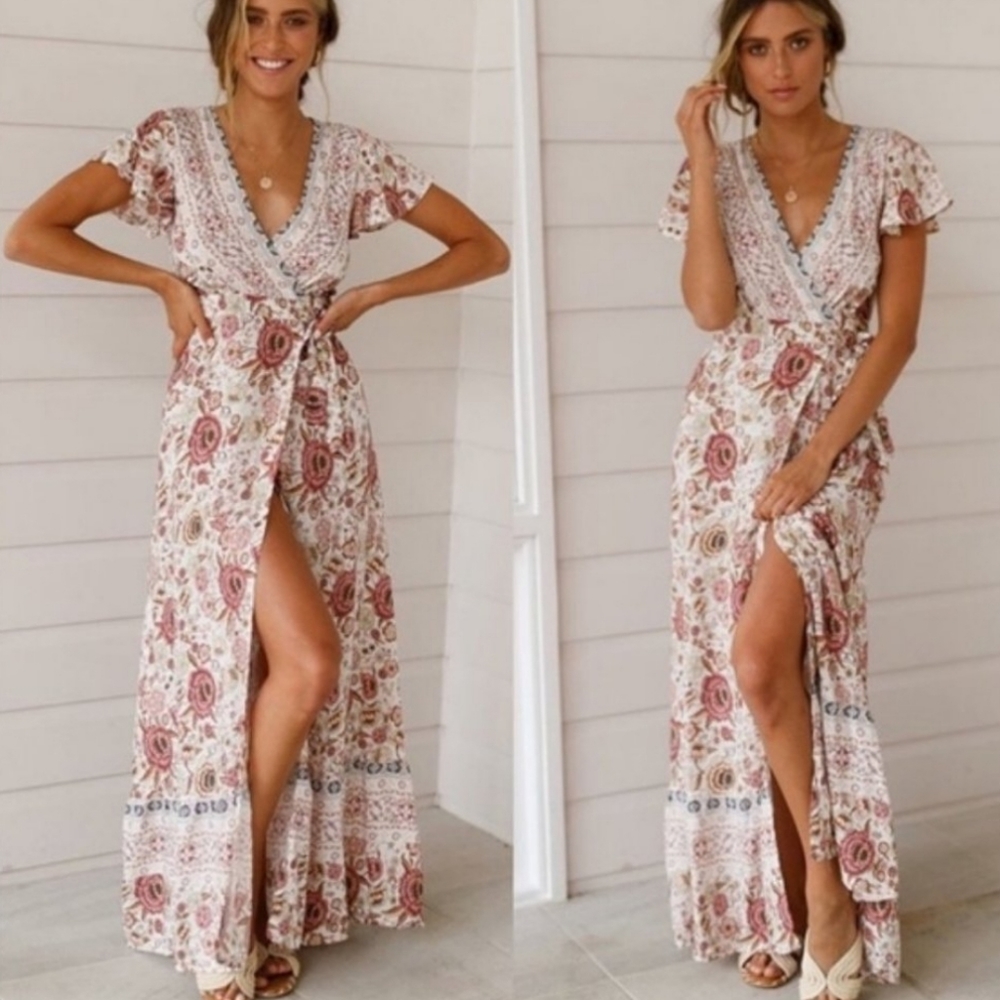 Floral Wrap Dress